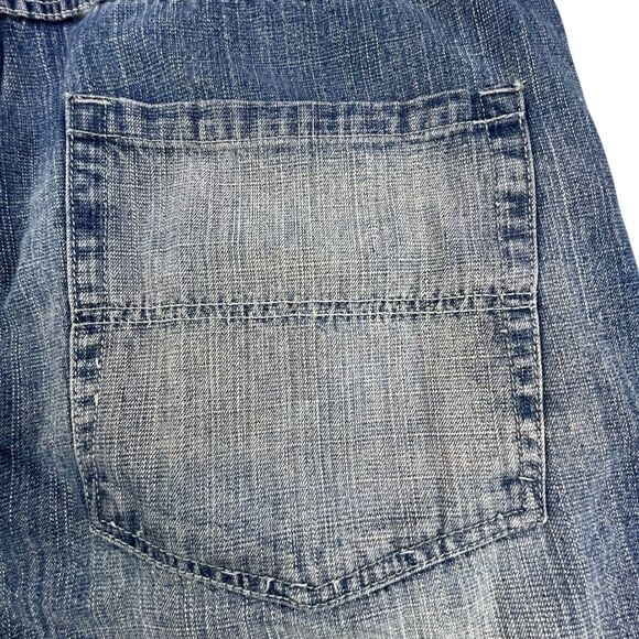 Vintage Dodeca Jeans Mens 42x32 Blue Denim Baggy Wide Leg Hip Hop Grunge Y2K - Picture 8 of 12